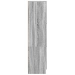 vidaXL Buffet gris Gris Sonoma Bois d'ingénierie Standard Buffet gris