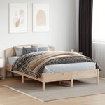 vidaXL Cadre de lit sans matelas 160x200 cm bois massif de pin