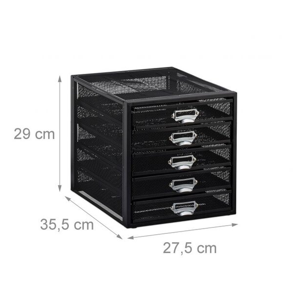 Trieur de document 5 tiroirs noir 13_0002901_2