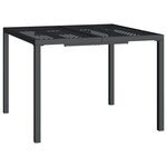 vidaXL Ensemble à manger de jardin 5 Pièces anthracite acier