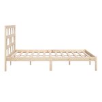 vidaXL Cadre de lit Bois de pin massif 200x200 cm