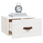 vidaXL Tables de chevet murales 2 Pièces Blanc 40x29 5x22 cm