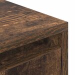 vidaXL Meuble TV chêne fumé 188 5x41x50 cm bois d'ingénierie