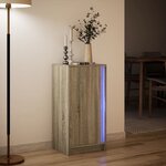 vidaXL Buffet avec LED chêne sonoma 42 5x34x85 cm bois d'ingénierie