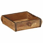 vidaXL Plateau 4 Pièces Marron 29 x 31 x 10 cm Bois Recyclé Solide