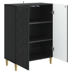 vidaXL Buffet Noir 66 x 34 5 x 90 cm Bois d'ingénierie