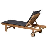 Madison coussin de chaise longue panama 200x60 cm gris