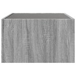 vidaXL Table basse avec LED infini sonoma gris 70x50x30 cm