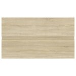 vidaXL Armoire d'évier lavabo intégré chêne sonoma bois d'ingénierie