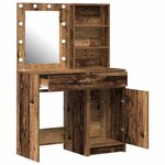 vidaXL Ensemble de Coiffeuse 2 Pièces Bois ancien 50 x 41 x 135 cm