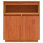 vidaXL Buffet Brun cire 70 x 34 x 80 cm Pin massif