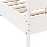 vidaXL Cadre de lit sans matelas blanc 120x200 cm bois de pin massif