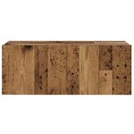 vidaXL Meubles TV muraux 6 Pièces vieux bois bois d'ingénierie