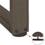 vidaXL Pieds de table de bar en forme de T 2 pièces noir 40 x 35 x (90-91) cm acier