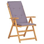 vidaXL Chaises inclinables de jardin lot de 2 Bois solide d'acacia