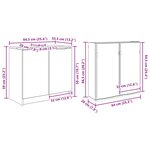 vidaXL Ensemble de mobilier de salle de bain 3 Pièces Bois ancien