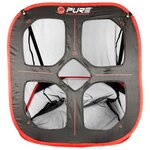 Pure2Improve Filet d'entraînement de golf 82x80x88 cm Noir et rouge