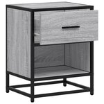 vidaXL Table de chevet sonoma gris 40x31x50 cm bois d'ingénierie