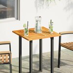 vidaXL Dessus de table 60x60x2 cm carré bois massif d'acacia