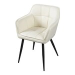 Chaise de salle à manger 81 x 57 x 53 cm beige 03_0009199