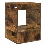 vidaXL Table d'appoint Chêne fumé 40 x 40 x 56 cm Bois d'ingénierie