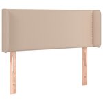 vidaXL Tête de lit avec oreilles Cappuccino 103x16x78/88 cm Similicuir