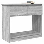 vidaXL Table console avec tiroirs sonoma gris 85 5x38 5x74 5 cm