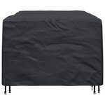 vidaXL Housse pour mobilier d'extérieur Noir 143 x 225 x 90 cm 210D
