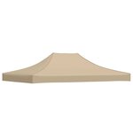 vidaXL Toit de tente de réception 4x3 m Beige 270 g/m²