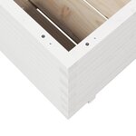 vidaXL Jardinière blanc 90x90x49 5 cm bois de pin massif