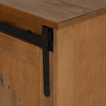VidaXL Meuble TV HALDEN 2 portes coulissantes 150x40x60 cm bois massif