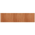 vidaXL Tapis rectangulaire marron 80x300 cm bambou