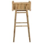 vidaXL Jardinière avec support Naturel 50 x 38 x 114 cm Bambou