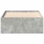 vidaXL Cadre de lit sans matelas gris béton 100x200 cm