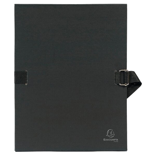 Chemise Dos Extensible Papier - 24x32cm - Noir - X 10 - Exacompta