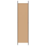 vidaXL Paravent 5 panneaux Beige 250 x 200 cm Tissu