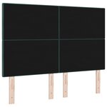 Tête de lit LED vidaXL Vert foncé 80 cm Velours