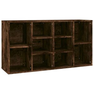 vidaXL Banc à chaussures Chêne fumé 103x30x55 cm Bois d'ingénierie