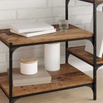 vidaXL Étagère à livres 4 Pièces Marron 60 x 40 x 1 5 cm