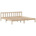 vidaXL Lit bibliothèque sans matelas 180x200 cm bois massif de pin
