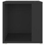 vidaXL Table d'appoint Noir 33x33x34 5 cm Aggloméré