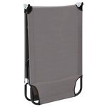 vidaXL Chaise longue pliable gris Acier