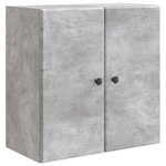 vidaXL Armoire Murale 59 x 31 x 60 cm Bois d'ingénierie Gris béton