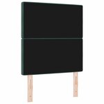 vidaXL Tête de Lit en Velours Argyle Vert foncé 80 cm Velours