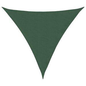 vidaXL Voile parasol tissu oxford triangulaire 3x3x3 m vert foncé