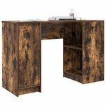 vidaXL Bureau chêne fumé 120x42x76 cm bois d'ingénierie
