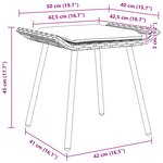 vidaXL Tabourets de jardin 2 Pièces Naturel 50x40x45 cm Rattan synthétique