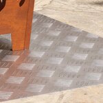 vidaXL Plaques à damier 2 Pièces Argent 80 x 50 cm Aluminium