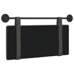 vidaXL Tête de lit suspendue Noir PU antique