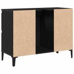 vidaXL Armoire d'évier Chêne noir 80 x 33 x 60 cm Bois d'ingénierie